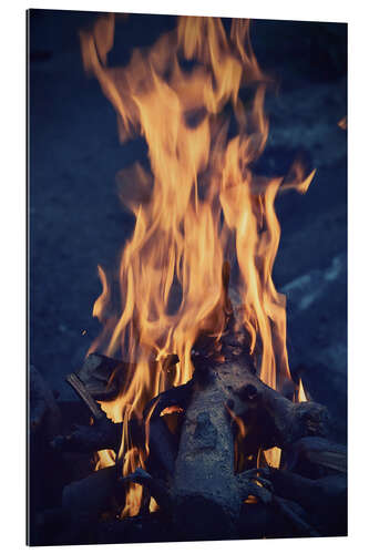 Gallery print Zipping flames