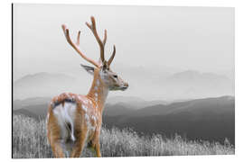 Magnettafel Hirsch blickt in die Ferne