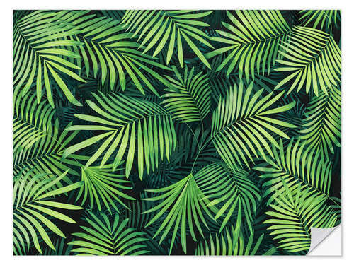 Wall sticker Tropical green