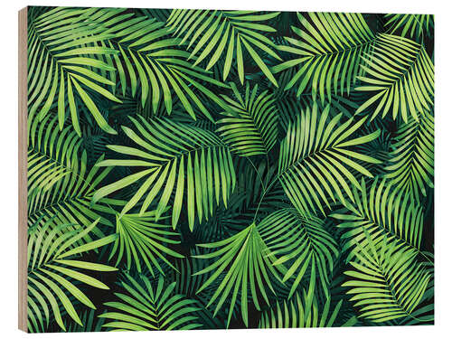 Quadro de madeira Tropical green