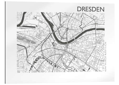 Gallery print Dresden – city map