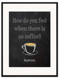 Gerahmter Kunstdruck depresso