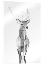 Gallery print Deer (black and white)