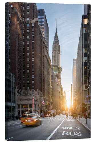 Leinwandbild Fifth Avenue und Chrysler Building in New York City, USA