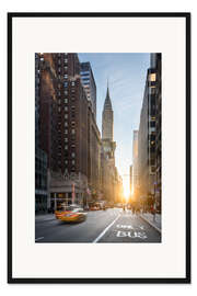 Gerahmter Kunstdruck Fifth Avenue und Chrysler Building in New York City, USA