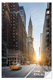 Wandsticker Fifth Avenue und Chrysler Building in New York City, USA