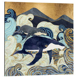 Magnettafel Wale, Mutter und Kind