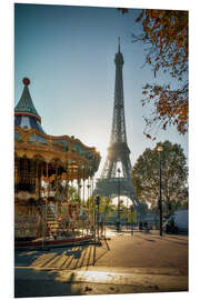 Foam board print Romance in Paris