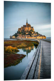 Foam board print Le Mont-Saint-Michel, France