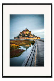 Gerahmter Kunstdruck Le Mont-Saint-Michel, Frankreich