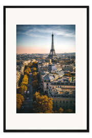 Gerahmter Kunstdruck Eiffelturm, Paris, Frankreich
