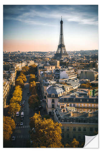 Sticker mural Tour Eiffel à Paris