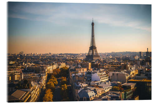 Acrylic print Eiffel tower in autumn, Paris, France