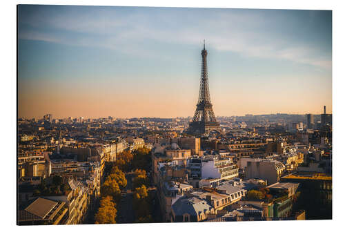 Aluminium print Eiffel tower in autumn, Paris, France