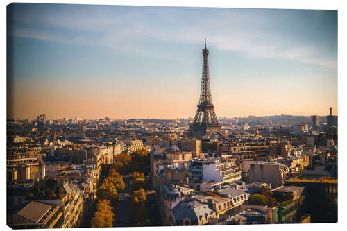 Canvas-taulu Eiffel tower in autumn, Paris, France