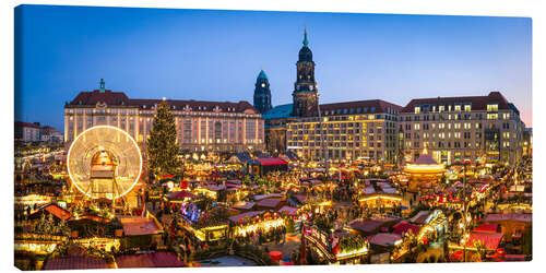 Leinwandbild Striezelmarkt in Dresden, Sachsen, Deutschland