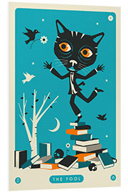 Foam board print THE FOOL TAROT CARD CAT