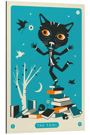 Magnettafel THE FOOL TAROT CARD CAT