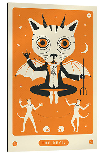 Galleritryk THE DEVIL TAROT CARD CAT