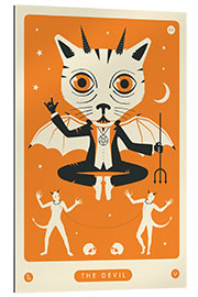 Gallery print THE DEVIL TAROT CARD CAT