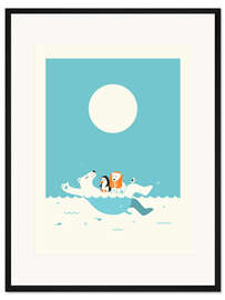 Gerahmter Kunstdruck SWIMMING LESSONS