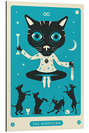 Cuadro de aluminio THE MAGICIAN TAROT CARD CAT