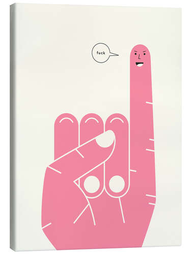 Canvas print Pinky Swear - FUCK