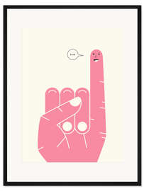 Gerahmter Kunstdruck Pinky Swear - FUCK