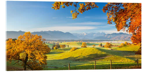 Acrylic print Murnauer Moos with Zugspitze in the Background