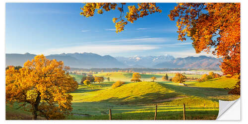 Wall sticker Murnauer Moos with Zugspitze in the Background