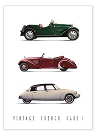 Poster Vintage French Cars 01