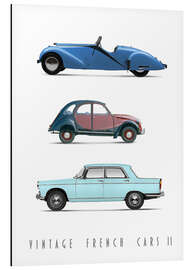 Magnettafel Vintage French Cars 02