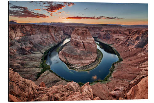 Gallery print sunset at Horseshoe Bend, Page, Arizona, USA, North America