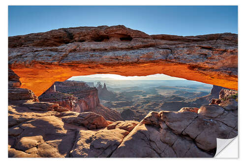 Sticker mural Coucher de soleil derrière la Mesa Arch aux USA III