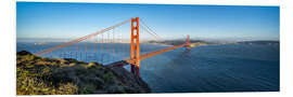 Foam board print Golden Gate Bridge, San Francisco, USA