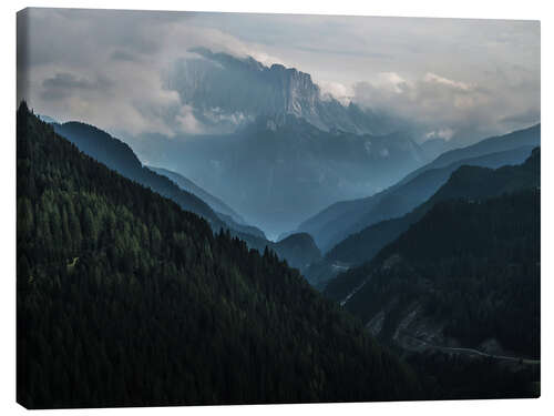 Canvas print Pretty afternoon in Dolomiti