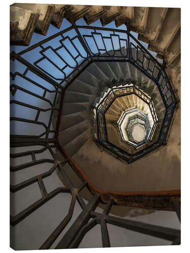 Leinwandbild Hübsche Wendeltreppe