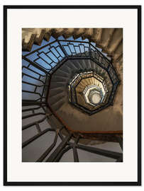 Gerahmter Kunstdruck Hübsche Wendeltreppe