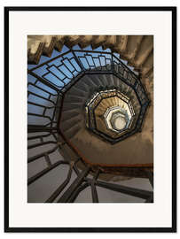 Framed art print Pretty spiral staircase