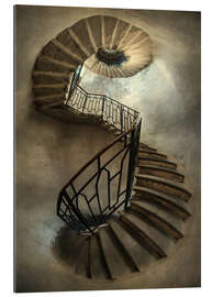 Gallery print Spiral staircase in an old tower