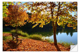 Wandsticker Herbst am See