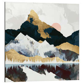 Magnettafel Wintertag in den Bergen