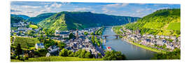 Foam board print Mosel valley in the sunshine