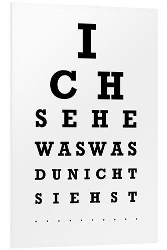 PVC print I spy with my little eye (German)