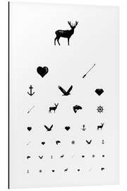 Magnettafel Sehtest-Symbole