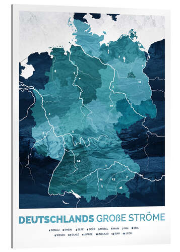 Gallery print Germany's big rivers