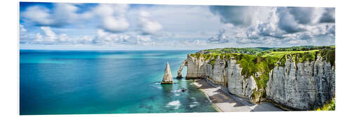 Foam board print Rock gates of Etretat