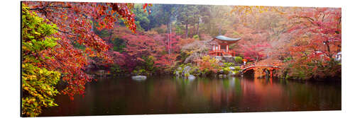 Aluminium print Japanese garden