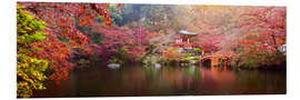 Foam board print Japanese garden