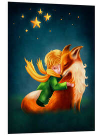 Foam board print The Little Prince hugs the Fox